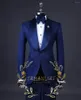 Costumes pour hommes Mariage 2024 Design italien sur mesure Bourgogne Smoking Veste de smoking 2 pièces Ensemble Groom Terno pour hommes