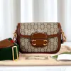 Designer Bag Saddle Horsebit Shoulder Bags Handbag Fashion Cross Body Womens Classic Luxury Retro Handbags Versatile Portable Top Quality