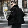 Autumn/winter Mens Fur Coat Fashion Mink Hair Casual Jacket Thickened Warm Slim Fit Sweater