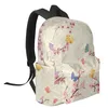 Mochila borboleta flor de cerejeira ameixa estudante sacos de escola laptop personalizado para homens mulheres mochila de viagem feminina