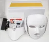 Ptd pon led máscara facial e pescoço 7 cores led tratamento facial clareamento da pele endurecimento máscara facial elétrica antienvelhecimento com mi4360166