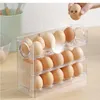 Depolama Şişeleri Yumurta Kutusu Buzdolabı Organizatör Gıda Konteyneri Taze Raf Tepsisi Dispenser Mutfak