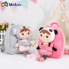 Plush Backpack Detachable Doll Toddler School Bag Girls Outdoor Travel Koala Panda Boy Kids Kindergarten 240223