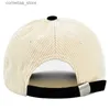 Boll Caps Wonder Letters broderad corduroy baseball cap för män kvinnor höst vinter hålla varm snapback hatt hip hop casquette gorray240315