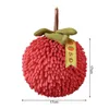 Towel Persimmon Hand Super Absorbent Chenille With Cute Fruit Design For Bathroom Kitchen Soft Texture