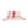 Sacos de praia saco de tecido de grama para mulheres tendência de verão elegante e simples saco de praia pequeno fresco um ombro crossbody