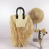 Borse a tracolla Moda Nappa Paglia Tessuto in rattan Borse da donna Designer di lusso in carta fatta a mano Crossbody Summer Beach KL924