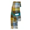 Halsdukar mode europe senaste höstvinter multi färg förtjockad kvinnors AC med utökad rutig sjal varm halsduk G0922