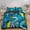 Bedding Sets Green Palm Leaf Set Hawaiian Tropical Leaves Duvet Cover Microfiber Banana Quilt For Teen Adults