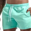 Summer casual men's trunks beach short designer pants drawstring loose quick dry swimming shorts mesh lining plus size usa man