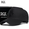 Boll Caps High Crown Big Head Men's Hat Baseball Cap Winter Warm Windproof broderad Totem Sports Bomull Strukturerad Trucker 2024