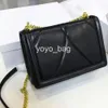 Дизайнерская сумка женская роскошная сумка через плечо Lady Crossbody Devotion простая кожаная золотая цепочка с буквенным принтом вечерняя мода сумки-тоут