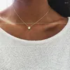 Chaînes à la mode géométrie perle clavicule chaîne romantique étoile d'or collier accessoires pour femmes cérémonie de proposition