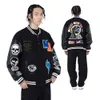 Plus Size Embroidery Patch College Letterman Plain Baseball Wool Varsity Jacket For Men 78