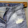 Klassische Herrenjeans im koreanischen Stil für den Sommer, Denim-Shorts, Distressed-Designer mit Loch, trendige Streetwear, Freizeitkleidung, kurze Hosen 240313