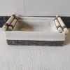 Manden 2 stuks Macrame opbergmand Boho Home Decor organisator lade met handvat voor keuken badkamer aanrecht toiletpapiermand