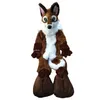 Halloween Husky chien renard Fursuit mascotte Costume déguisement carnaval dessin animé thème déguisement pour hommes femmes Festival robe