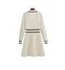 Kvinnor Autumn/Winter New Ladies Designer Little Fragrance Dress Långärmad liten status doftande stickad kvinnors bantning av high end ullklänning