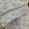 Retro Letters Jeans Womens Denim Trousers Hip Hop Washed Jeans Luxury Blue Pants High Waist Personality Jean Pants