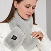 Scarves Neck Heat Pack Electric Scarf Wireless Rechargeable Heating With Three Gear Adjustment For Winter Usb Men