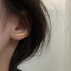 Kolczyki stadniskie moda czeskie kolce do ucha kolosy przebijające mankietowe szczupaki geometryczne dla kobiet prosta biżuteria imprezowa