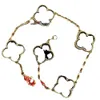 Bracciale a catena a maglie di design a quattro foglie Cleef Clover Moda donna Braccialetti in oro Gioielli U6 16xw9 10