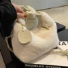 Marsupi Foufurieux Marsupi donna Solido Borsa a tracolla monospalla Grande capacità Pelliccia portatile di alto livello Tendenza invernale Lana