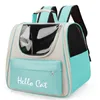 0-7.5kg gato saco ao ar livre respirável portátil gato mochila viagem saco transparente para gatos cães transportando suprimentos para animais de estimação 240309