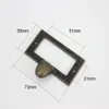 Manija del portatarjetas del cajón del tirador del marco de la etiqueta antigua de 73x62 mm con tornillos 5428857