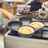 Pans Four Hole Burger Pan 4 Cups Egg Frying For Home Non-stick Multifunctional Fried Cooking Utensils