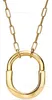 Designer Tiffay och CO Large Medium Lock Halsband U-formad parstil Avancerad designkänsla