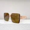 Gafas de sol clásicas sin marco MUMU de diseñador que ofrecen las opciones de color más populares y gafas de sol MU78 atemporales de alta gama para mujer.