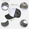 Bollmössor Anpassad varumärkespersonlighet DIY Print Trucker Hat For Kids Net Baseball Cap Men Women Blomma Mesh Justerbar Sun Hat Visory240315