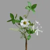 Flores decorativas 1pc diy buquê de flores artificiais margaret carta pacote arranjo seda pequena flor selvagem ramo falso fower