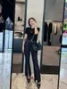Jeans da donna 2024 Primavera Donna Luxury Chic Denim Pantaloni con fessura Donna Ddxgz2 1.20