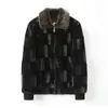 Autumn and Winter Imitation Mink Fur Coat Gold Mens Warm Plush Thickened Lapel Style