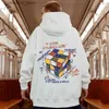 Erkek Hoodies Sweatshirts Anime Rubikler Küp Grafik Baskılı Erkek Hoodie Vintage Street Giyim Büyük Boyutlu Sweatshirtler Yeni Hip Hop Kazak Y2K Hoodies L240315