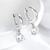 Smyoue 052ct Brilliang Cut Drop Drop Earrings for Women Classic 3 Prong Wedding Fine Jewelry S925 Sterling Silver Gra 240227