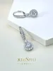 Stud Earrings Desire Fashion Bud Style 925 Sterling Silver Inlaid High Carbon Diamond Versatile White