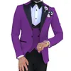 Costumes pour hommes 2024 Costume décontracté assorti aux couleurs Po Studio Pographie Banquet de mariage Trois pièces