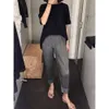 Lssey Miyake Designer Pant Pant Pants Bants مستقيم للقلم الرصاص للنساء ، ملاءمة فضفاضة ، سراويل مطوية كاملة للحياة من أجل miyake ، سراويل طويلة الساق الطوي