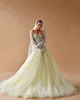 Wedding Elegant Aline Dresses Sleeveless Sequins Lace Train Appliques Ruffles Strapless Bridal Gowns Vestidos De Novia