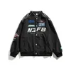 American Hafdery Motorcycle Baseball Jacket Men 30