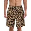 Men's Shorts Summer Board Male Retro Leopard Sports Surf Jungle Animal Print Custom Beach Short Pants Y2K Funny Quick Dry Swim Trunks