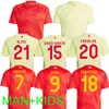 2024 Spanien Pedri Soccer Jerseys 24 25 Lamine Yamal Rodrigo Pino Merino Sergio M.asensio Ferran Hermoso Redondo Caldentey Men Kids Kit Football Shirt Spanish Home Away