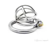 New Lock Super Small Stainless Steel Male Device Cock Cage Penis Virginity lock Cock Ring Adult Game Belt CPA231-12240475