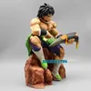 Action Toy Figures 24cm Z Anime Broly Gk Sitting Position Action Figures Broli Statue Collector PVC Super Saiyan Toys for Children