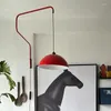 Wall Lamps Unique Style Red Rocker Lamp Living Room Bedside Dining Cabling Free Folding Light In Stock