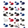 Ballkappen Sommer Designer angepasste Hüte Snapbacks Hut verstellbar Baskball All Team Logo Outdoor Sports Stickerei Baumwolle flach geschlossen B Dhhir