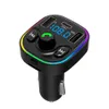 G47 Bluetooth Transmisores FM Tarjeta TF Dual USB manos libres Rápido QC3.0 Cargador de coche inalámbrico Reproductor de MP3 Kit de coche